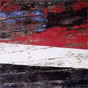 Abstract close up of peeling boat paint