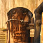 Old airstrip fencing post