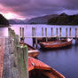 Dawn boats on Derwent water, Keswick