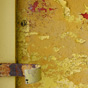 Peeling yellow paint