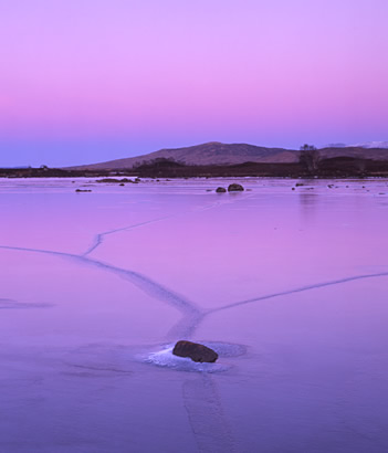 Cracked ice on Rannoch Moor