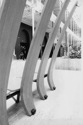 Seating in the National Museum of Scotland