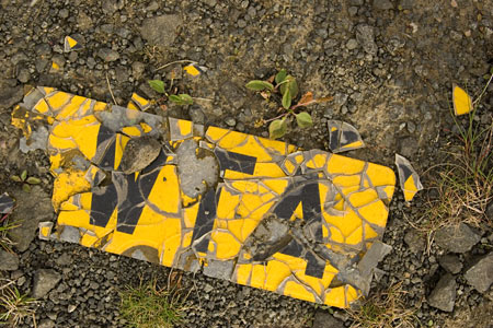 Broken licence plate - WTA